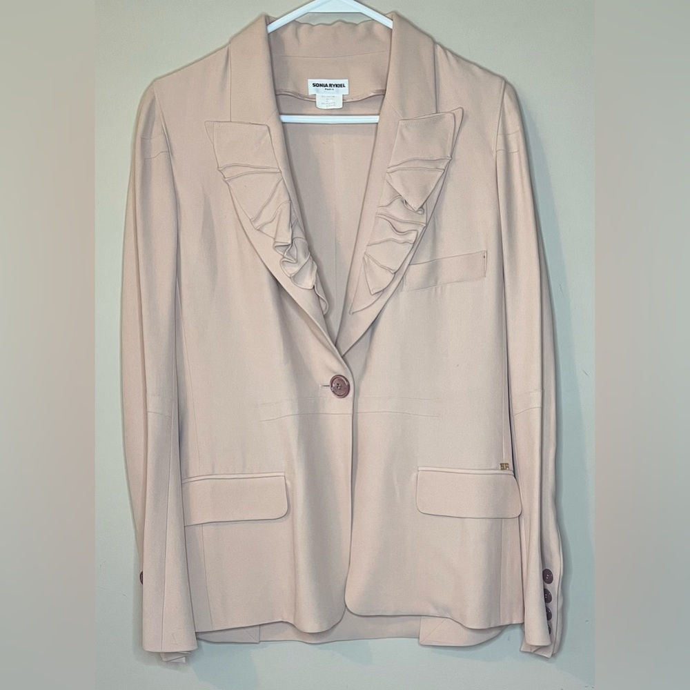 Sonia Rykiel Paris Vintage Lightweight Blazer Size Small